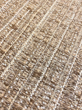 Load image into Gallery viewer, 1.5 Yard of Designer Water &amp; Stain Resistant Rustic Taupe Cream Coastal Upholstery Fabric WHS 4101