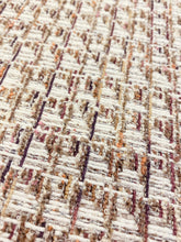 Load image into Gallery viewer, Designer Cream Brown Orange Pink Maroon Tweed Water &amp; Stain Resistant Upholstery Fabric WHS 3575