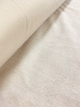 Load image into Gallery viewer, Perennials Classy Sea Salt Cream Beige Stripe Indoor Outdoor Water Resistant Velvet Upholstery Fabric STA 3097