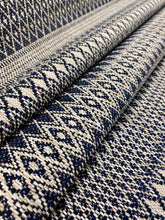 Load image into Gallery viewer, Milazzo 85 Indoor Outdoor Woven Tribal Geometric Beige Taupe Charcoal Black Water &amp; Stain Resistant Upholstery Fabric STA 3074