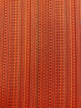 Load image into Gallery viewer, 1.25 Yds Designer Woven Water &amp; Stain Resistant Red Blue Black Stripe Tweed Upholstery Fabric WHS 3870