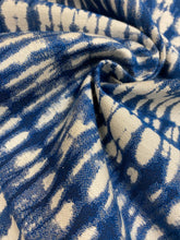 Load image into Gallery viewer, Pindler and Pindler Atlantic Stillwater Navy Blue Cream Abstract Water &amp; Stain Resistant Upholstery Fabric WHS 3953