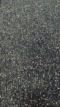 Load image into Gallery viewer, Designer Water &amp; Stain Resistant Wool Blend MCM Mid Century Modern Charcoal Grey Beige Boucle Upholstery Fabric WHS 3322