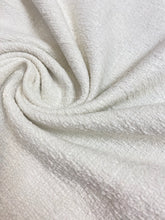 Load image into Gallery viewer, Designer Cream MCM Mid Century Modern Chenille Water &amp; Stain Resistant Upholstery Fabric WHS 4080
