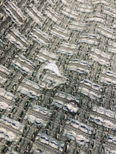 Load image into Gallery viewer, 1.5 Yard Cowtan &amp; Tout Keston Celadon Seafoam Green Geometric Boucle MCM Mid Century Modern Chenille Upholstery Fabric STA 3342