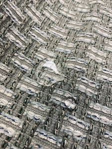 1.5 Yard Cowtan & Tout Keston Celadon Seafoam Green Geometric Boucle MCM Mid Century Modern Chenille Upholstery Fabric STA 3342