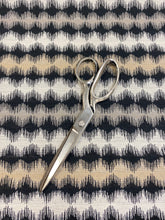 Load image into Gallery viewer, Designer Black Taupe Beige Abstract Geometric Upholstery Water &amp; Stain Resistant Fabric STA 3109
