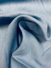 Load image into Gallery viewer, Belgian Linen French Blue Water &amp; Stain Resistant Upholstery Drapery Fabric STA 3130