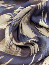 Load image into Gallery viewer, Brentano Isla Mar Indoor Outdoor Sunbrella Purple Taupe Cream Blue Brown Abstract Water &amp; Stain Resistant Upholstery Fabric STA 3216