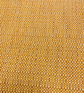 Perennials Raffia Grotto Water Stain Resistant Mustard Gold Beige MCM Mid Century Modern Tweed Indoor Outdoor Upholstery Fabric WHS 3084