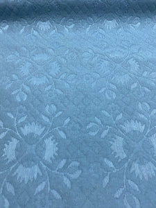 Designer French Blue Floral Water & Stain Resistant Upholstery Fabric STA 3299