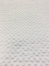 Load image into Gallery viewer, 1.5 Yard of 56" Wide Aqua Blue Diamond Matelasse Cotton Linen Upholstery Fabric WHS 3167