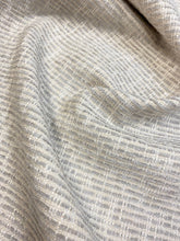 Load image into Gallery viewer, Designer Cream Grey Indoor Outdoor MCM Mid Century Modern Nubby Chenille Water &amp; Stain Resistant Upholstery Fabric WHS 3648