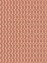 Load image into Gallery viewer, Linen Cotton Fern Floral Botanical Ikat Drapery Fabric Coral Cream FB