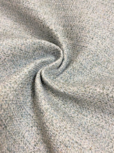 Load image into Gallery viewer, Designer Water &amp; Stain Resistant Seafoam Green Tweed MCM Mid Century Modern Upholstery Fabric STA 3856