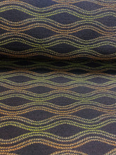 Load image into Gallery viewer, Crypton Brown Green Chartreuse Orange Geometric Abstract Upholstery Fabric STA 3895
