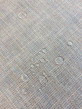 Load image into Gallery viewer, Heavy Duty Indoor Outdoor Beige Teal Herringbone MCM Mid Century Modern Tweed Water &amp; Stain Resistant Upholstery Fabric WHS 4103