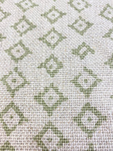 Load image into Gallery viewer, Peter Dunham Kumbh Celadon Natural Green Beige Linen Geometric Upholstery Drapery Fabric WHS 3527