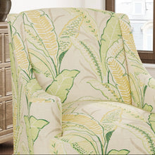 Load image into Gallery viewer, Stain Resistant Taupe Green Grey Floral Upholstery Drapery Fabric CF