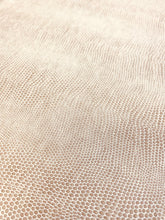 Load image into Gallery viewer, 2 yards Kravet Derek 116 Alligator Reptile Animal Skin Pattern Beige Textured Faux Leather Upholstery Vinyl STA 3252