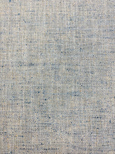 Load image into Gallery viewer, Designer Denim Blue Beige Teal Woven MCM Mid Century Modern Tweed Upholstery Fabric WHS 3922