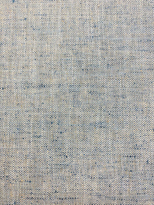 Designer Denim Blue Beige Teal Woven MCM Mid Century Modern Tweed Upholstery Fabric WHS 3922