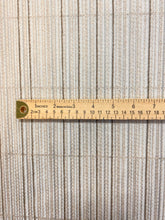 Load image into Gallery viewer, Designer Water &amp; Stain Resistant Beige Brown Stripe Indoor Outdoor Upholstery Fabric WHS 4107