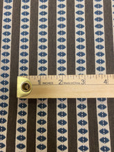 Load image into Gallery viewer, Designer Navy Blue Beige Brown Stripe Water &amp; Stain Resistant Upholstery Fabric WHS 3604