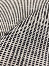 Load image into Gallery viewer, 1.3 Yard Designer Indoor Outdoor Water &amp; Stain Resistant Tweed MCM Mid Century Modern Black White Upholstery Fabric WHS 4116