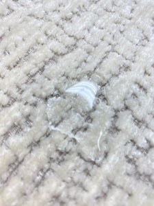 Designer Luxury Ivory Taupe Textured Velvet Water & Stain Resistant Velvet Upholstery Fabric STA 4176