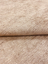 Load image into Gallery viewer, Designer Water &amp; Stain Resistant Linen Wheat Brown Beige Flecked MCM Mid Century Modern Tweed Chenille Upholstery Fabric STA 3061