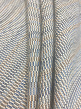 Load image into Gallery viewer, Kravet Crypton 34694-521 Aqua French Blue Cream MustardKravet Crypton 34694-521 Aqua French Blue Cream Mustard Woven MCM Mid Century Modern Water &amp; Stain Resistant Upholstery Fabric WHS 3273