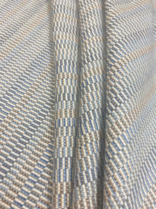 Kravet Crypton 34694-521 Aqua French Blue Cream MustardKravet Crypton 34694-521 Aqua French Blue Cream Mustard Woven MCM Mid Century Modern Water & Stain Resistant Upholstery Fabric WHS 3273