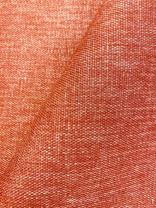 Designer MCM Mid Century Modern Burnt Orange Tweed Water & Stain Resistant Upholstery Fabric WHS 3863