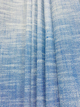 Load image into Gallery viewer, Designer Water &amp; Stain Resistant Navy Royal Blue White MCM Mid Century Modern Tweed Upholstery Fabric WHS 3145