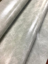 Load image into Gallery viewer, 2.5 Yard Designer Heavy Duty Seafoam Aqua Lustrous Vegan Faux Leather Upholstery Vinyl WHS 3860