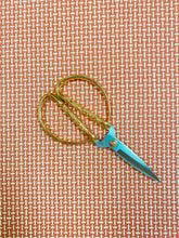 Load image into Gallery viewer, Mugnolia Fabrics Regina Persimmon Water &amp; Stain Resistant MCM Geometric Coral Cream Upholstery Fabric WHS 3637