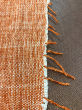Load image into Gallery viewer, Remnant 51" Wide of Pierre Frey Arsene Burnt Orange Water &amp; Stain Resistant MCM Mid Century Modern Tweed Chenille Upholstery Fabric WHS 3656