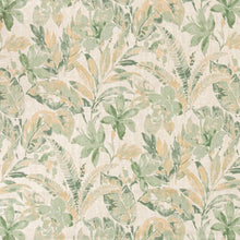 Load image into Gallery viewer, Stain Resistant Cream Yellow Green Seafoam Floral Upholstery Drapery Fabric CF