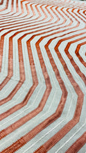 Load image into Gallery viewer, Traverse Fabrics Bibia Embroidery 1044151486 Coral Beige Geometric Fabric
