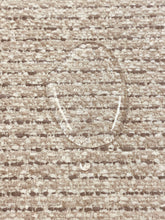 Load image into Gallery viewer, 1.8 Yard Designer Beige Taupe Cream Textured Chenille Water &amp; Stain Resistant Upholstery Fabric WHS 3319