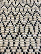 Load image into Gallery viewer, Designer Beige Black Cream Geometric Polypropylene Upholstery Fabric WHS 3449