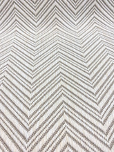 Load image into Gallery viewer, Designer MCM Mid Century Modern Herringbone Cream Taupe Geometric Upholstery Fabric WHS 3720 Upholstery Fabric WHS 3331