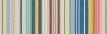 Load image into Gallery viewer, Taupe Chartreuse Green Blue Purple Nautical Stripe Cotton Drapery Upholstery Fabric FB
