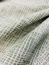 Load image into Gallery viewer, Designer Water &amp; Stain Resistant MCM Mid Century Modern Off White Green Upholstery Fabric STA 3689