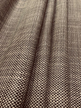 Load image into Gallery viewer, Designer Beige Black MCM Mid Century Modern Woven Tweed Upholstery Fabric WHS 3245