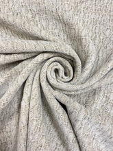 Load image into Gallery viewer, Designer Sage Green Beige Honey Comb Chenille Upholstery Fabric WHS 3069