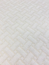 Load image into Gallery viewer, Designer Cream Geometric Matelasse Upholstery Fabric WHS 3586