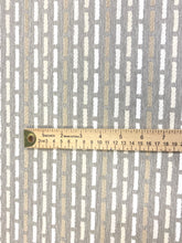 Load image into Gallery viewer, 1.8 Yard Designer Beige Taupe White Geometric Chenille Upholstery Fabric WHS 3702