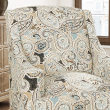 Load image into Gallery viewer, Beige Aqua Blue Brown Grey Paisley Upholstery Drapery Fabric CF